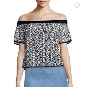 Rag & Bone Flavia Eyelet Off-The-Shoulder Top XXS